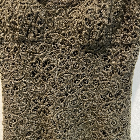 Prada Gorgeous Vintage Woven Green Wool Dress, Size 38 (0-2) Made in Italy - Picture 2 of 7